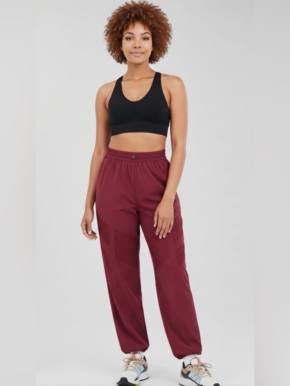 Outdoor Voices Relay Pant,Size-Medium,Color-Boysenberry Maroon